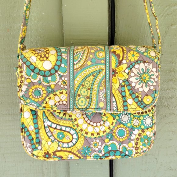 VERA BRADLEY Rachel Crossbody Shoulder Bag in Lemon Parfait - Picture 2 of 6